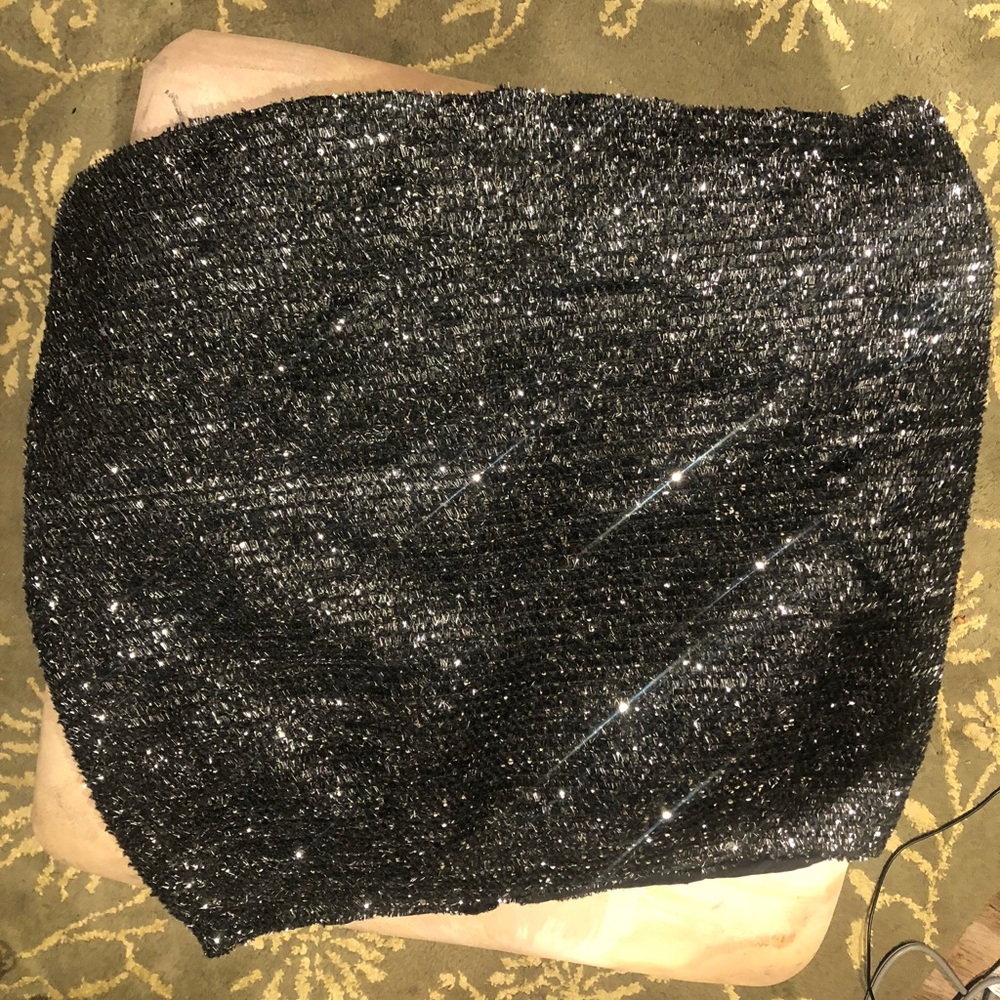 Shimmer mini skirt